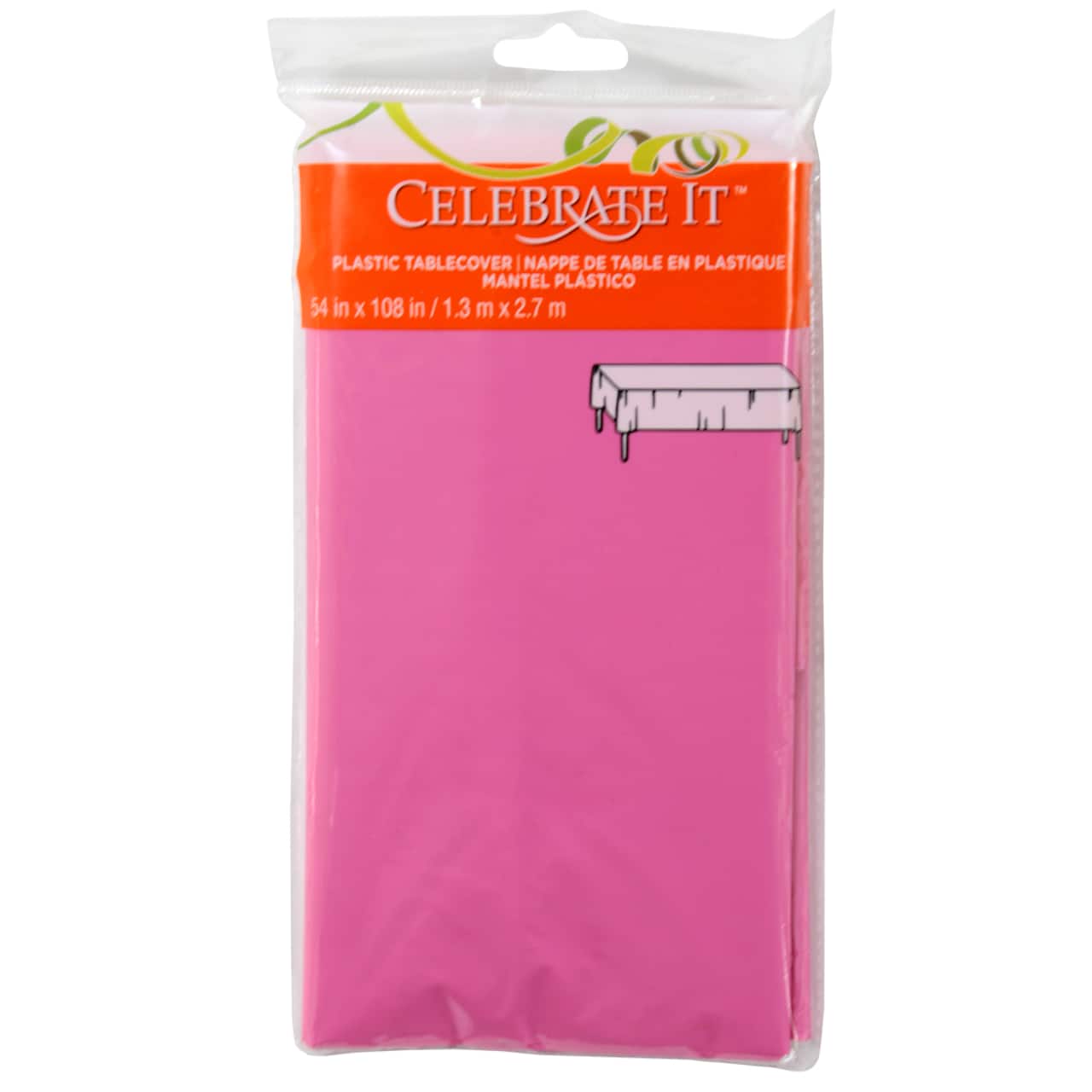 108&#x22; Plastic Table Cover by Celebrate It&#x2122;